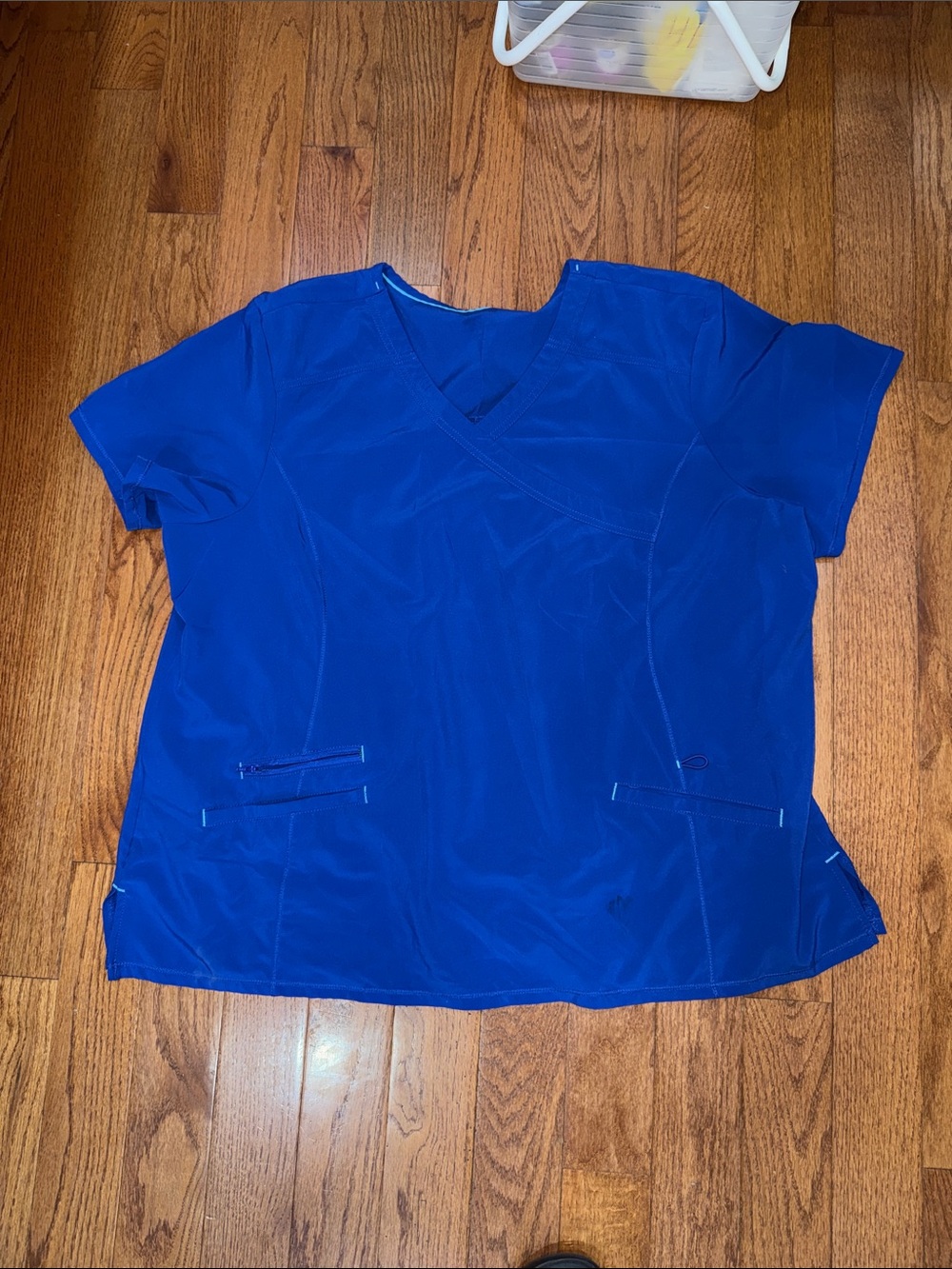 Women’s V-Neck Medical Scrub Top - Royal Blue